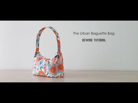 How to sew a cute  and stylish baguette bag / DIY baguette bag / sewing tutorial