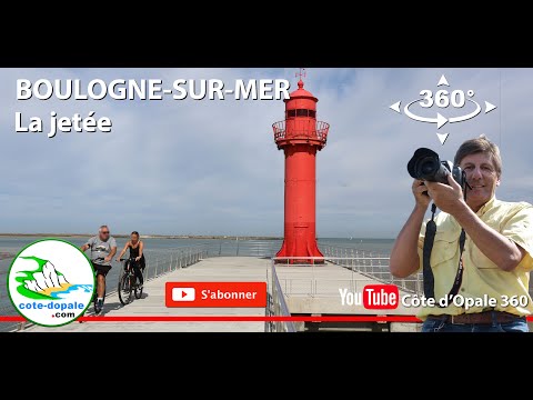 Promenade sur la jetée de Boulogne-sur-Mer en vidéo 360° | Tourisme en France - Côte d'Opale