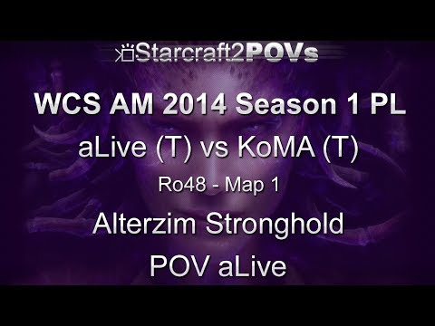 SC2 HotS - WCS AM 2014 S1 CL - aLive vs KoMA - Ro48 - Map 1 - Alterzim - aLive