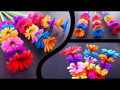 How to Make A Sticky Gift Flower | Easy Flowers Making | Handmade Gift Ideas : DIY Paper Crafts Video