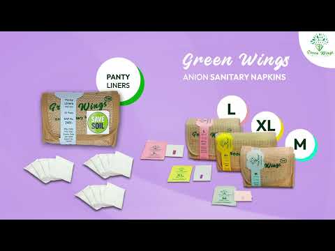 Green wings anion sanitary napkins💚
