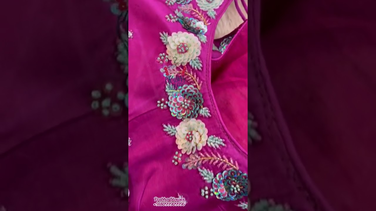 <p style="color: red">Video : </p>Beautiful maggam work blouse designs / Prabhablouses / maggam work 2022-11-28