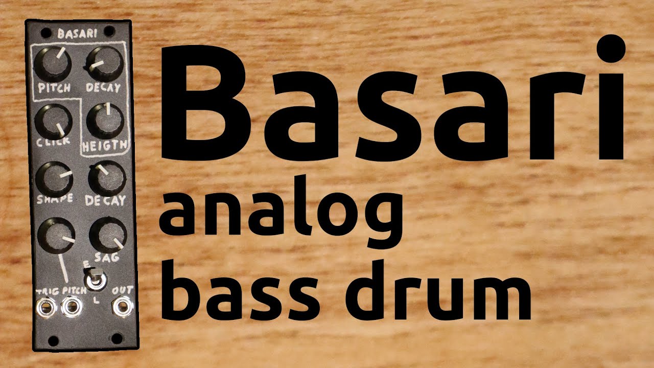 Basari analog bass drum module demo