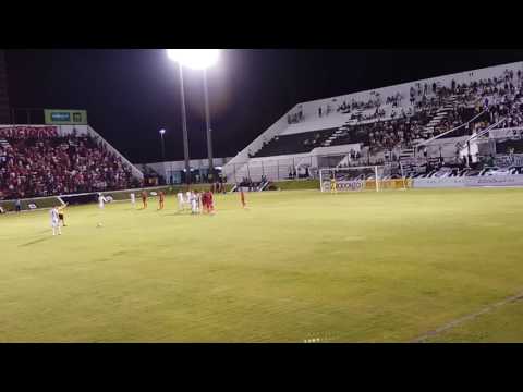 Gol de Cleiton Potiguar de falta contra o mecona.