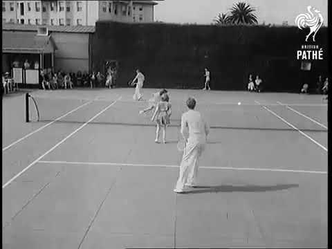 Rare Footage of Judy Garland Playing Tennis (1940)
