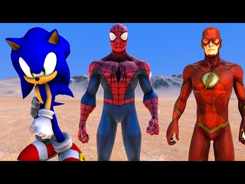 Örümcek Adam Sonic vs Flash Ordusu 😱 - Süper Kahramanlar