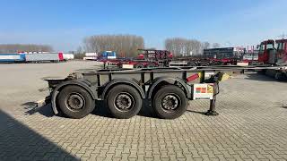 العربات نصف المقطورة الشاسيه Van Hool 3-ASSIGE OPLEGGER 20FT ADR CHASSIS / EMPTY WEIGHT 3.280kg / SAF | صورة 4 - Autoline