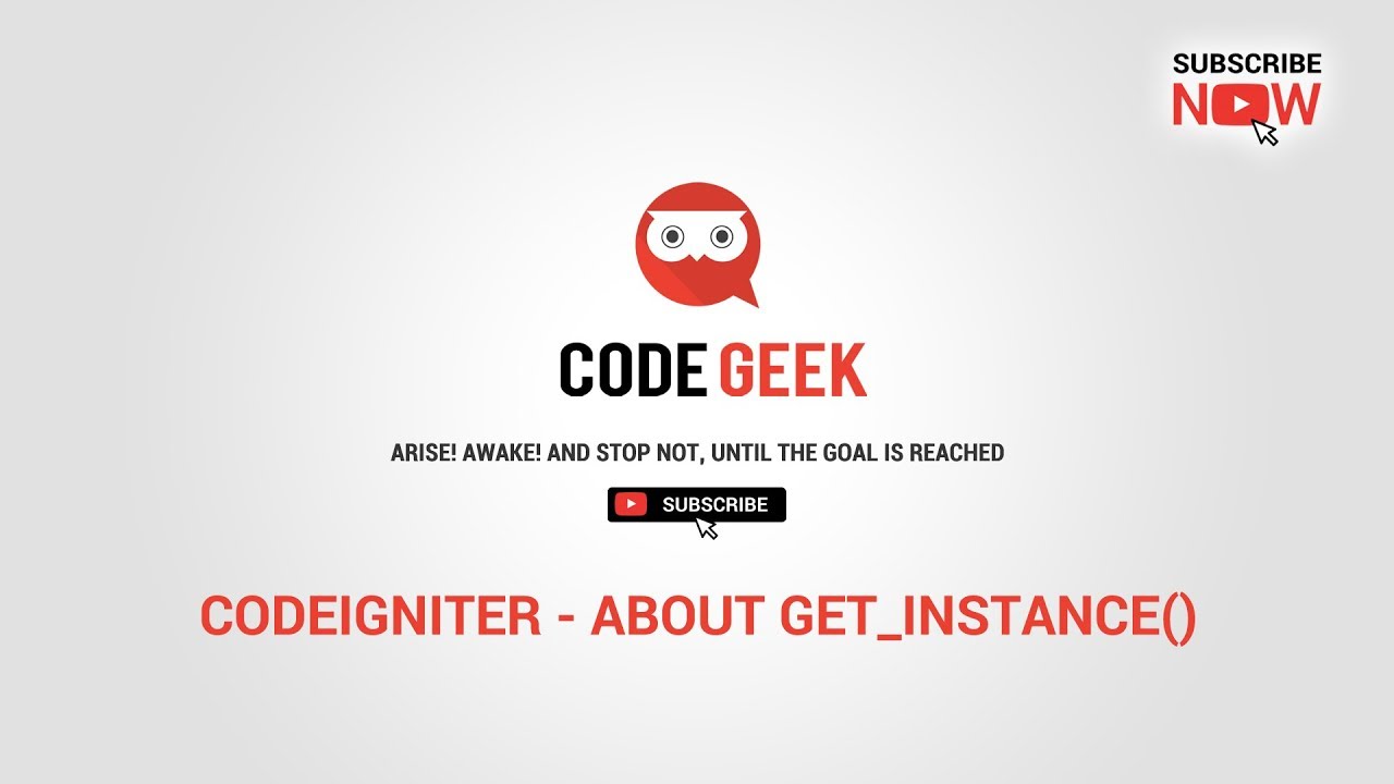 Basic Codeigniter Tutorials - About Get Instance