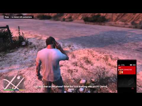 Grand Theft Auto V Trevor Yells at Ron
