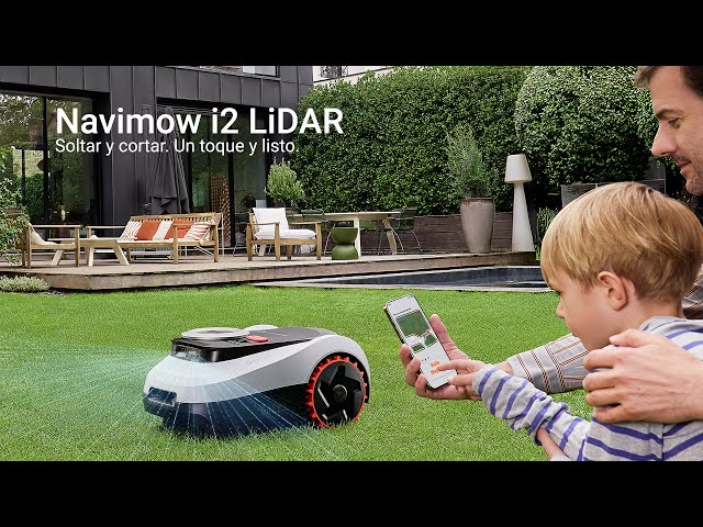 Robot cortacésped Navimow i210e LiDAR mapeo avanzado 1000 m² Alexa video