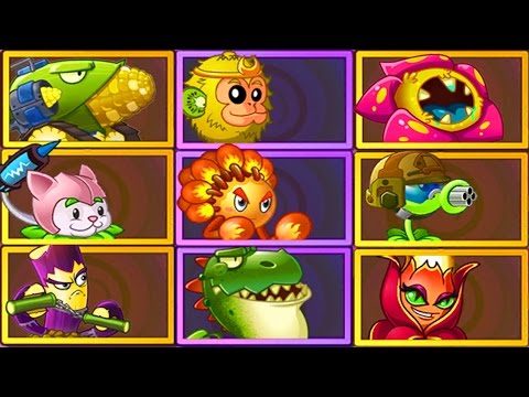 All Premium Plants Power-Up! in Plants vs. Zombies 2 (Chinese Version)