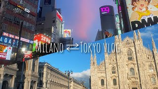 【Milano⇄Tokyo vlog】 🇮🇹⇄🇯🇵| 一時帰国vlog | 20代海外暮らし| 作家活動🎨