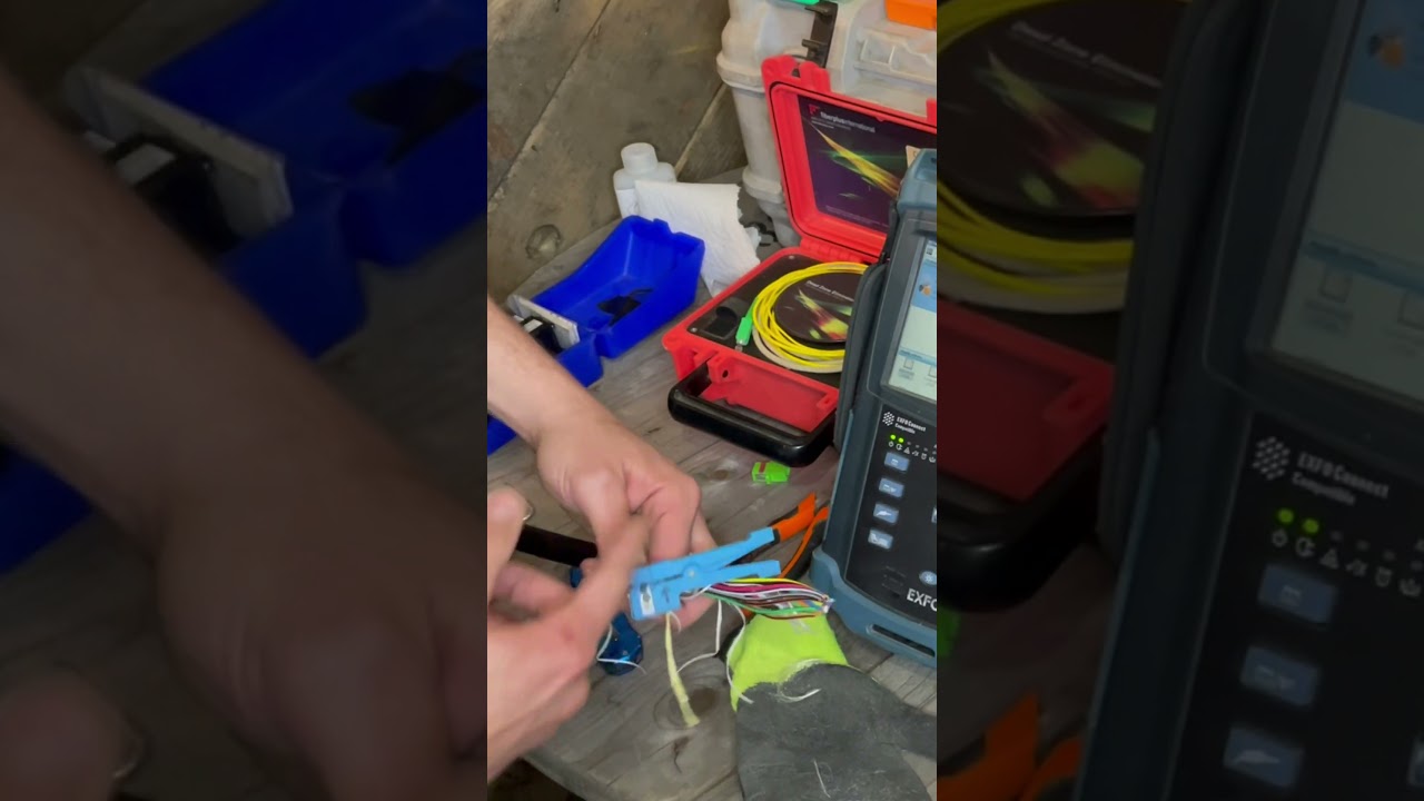 Fiber optic reel testing