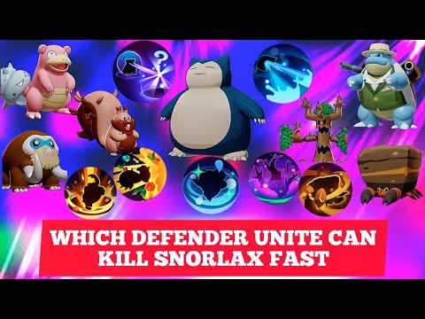 Which Defender Can Kill Snorlax Fast 💪 pokemonunite