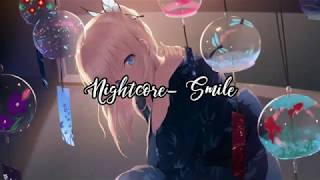 Nightcore~ Smile||Dami Im||Lyrics||