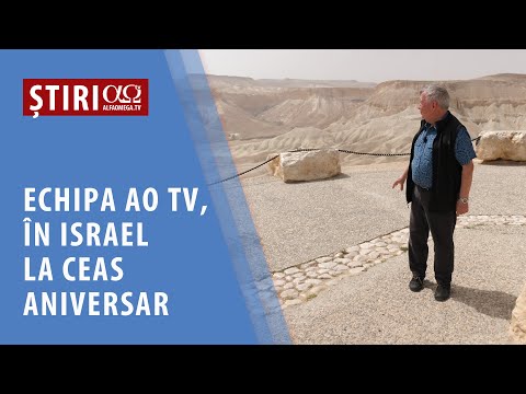 Echipa AO TV în mijlocul sărbătorii jubiliare a Israelului