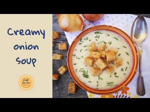 🥣 How to make creamy onion soup 🧅