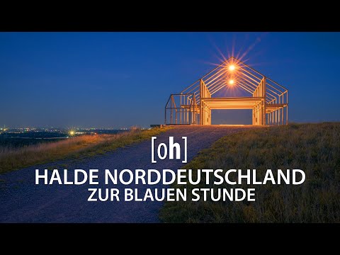 Halde Norddeutschland zur Blauen Stunde - Landschaftsfotografie am Niederrhein gefilmt mit Nikon Z6