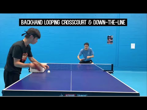 Butterfly Training Tips with Simeon Martin - Backhand Looping Crosscourt & Down the line
