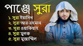 পাঞ্জে সুরা সম্পূর্ণ তেলাওয়াত | Surah Yasin, Ar-Rahman, Waqiah, Mulk, Muzzammil | Qari Abu Raihan
