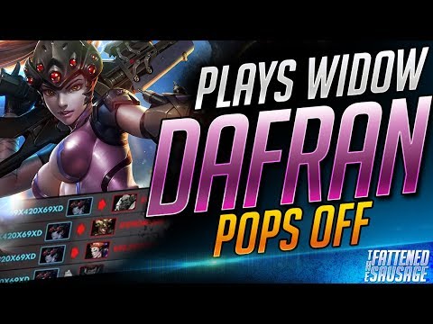 Dafran POPS OFF On Widowmaker! RARE WIDOW GAMEPLAY