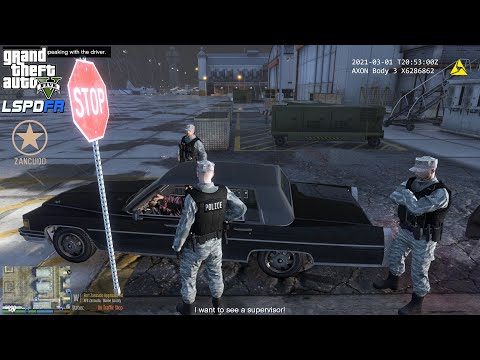 GTA V - LSPDFR 0.4.8🚔 - U.S. Military Police - Checkpoint Breach/Trespassing/Pursuits - 4K