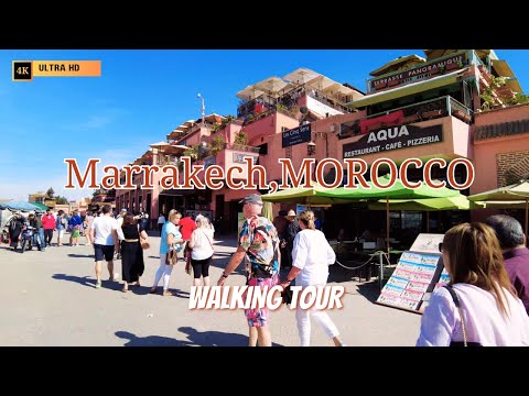 Marrakech, MOROCCO Walking Tour - 4K (2025)