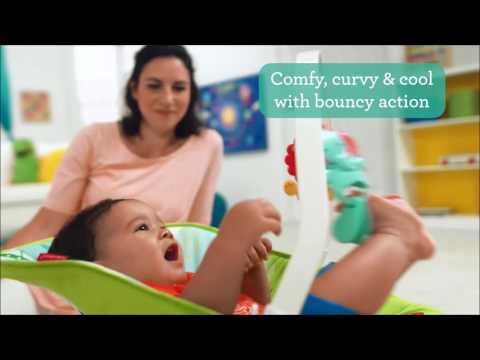 Bērnu Šūpuļkrēsls Fisher Price Rainforest Friends Comfort Curve Bouncer CJJ79