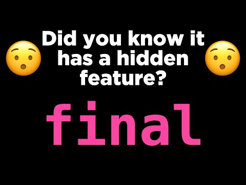 Did you know this hidden feature of final? 😯 (and it can improve the performances of your app!) thumbnail