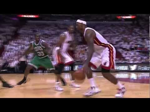 LeBron James Long Range Three vs Celtics (Game 7 2012 NBA Playoffs)