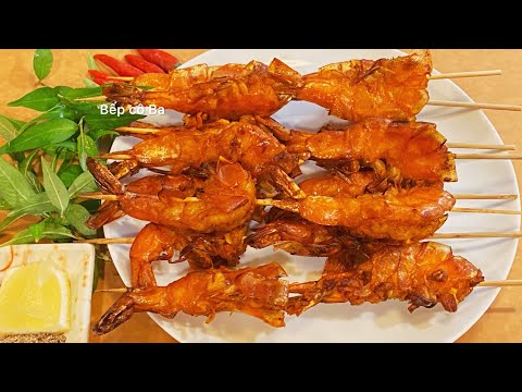 Cách làm tôm nướng sa tế thơm ngon