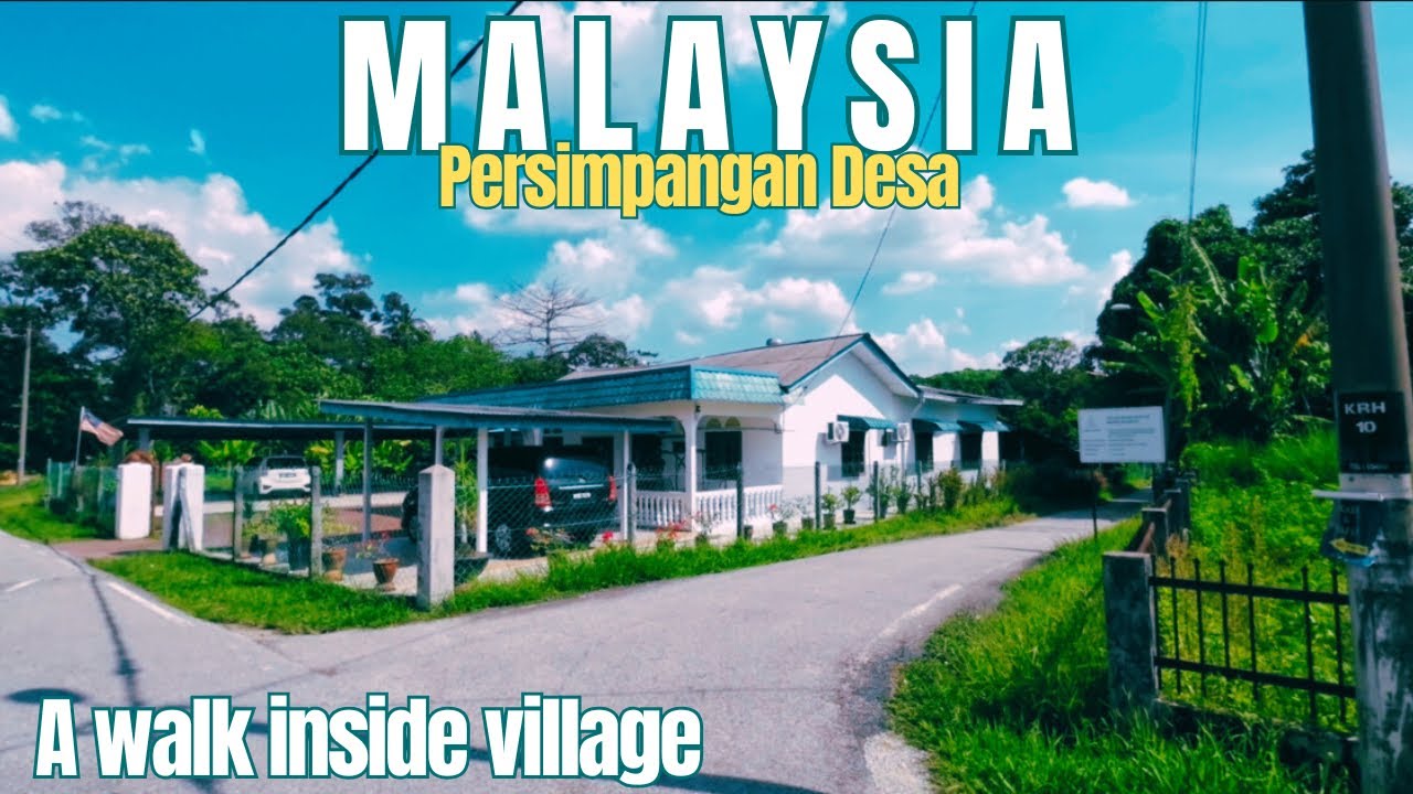 VILLAGE WALK 🇲🇾 MALAYSIA WALKING TOUR / SELANGOR, MALAYSIA COUNTRYSIDE | 4K HDR