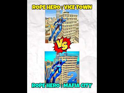 ROPE HERO VICE TOWN VS MAFIYA CITY 🔥 WHICH IS BEST? | #shorts #maxer