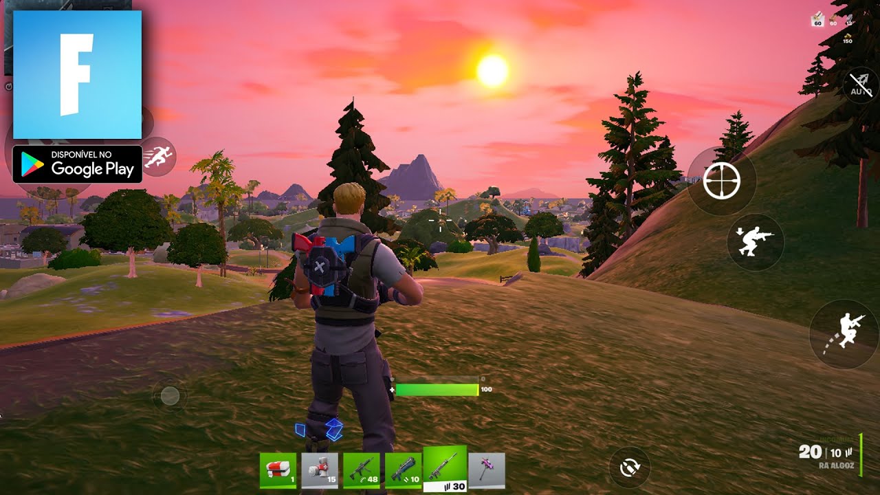 SAIU o FORTNITE Mobile na GOOGLE PLAY - GAMEPLAY do RELANÇAMENTO