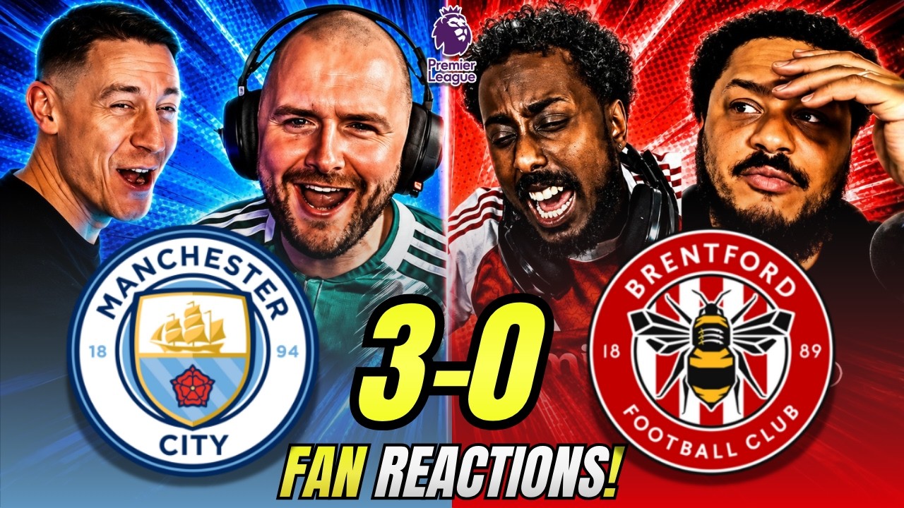 Man City & Brentford Fans Reactions to Man City 3-0 Brentford | Premier League Fan Reactions