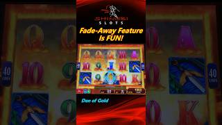Big Win Bonus! in Den of Gold Slot Machine - Fade Away Feature is FUN! #shinobislots #shorts