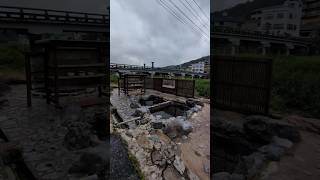 【三朝温泉 河原風呂】【ショート】無料の露天風呂に行ってみた！鳥取県 三朝町【なみよし近場放浪記】