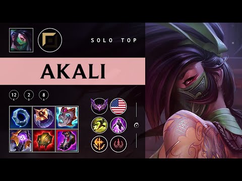Akali Top vs Malphite - NA Master Patch 25.24