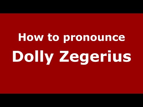 How to pronounce Dolly Zegerius (Indonesia/Indonesian) - PronounceNames.com
