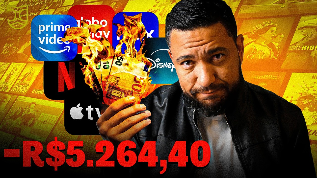 descobri quanto eu gasto por mês com streamings