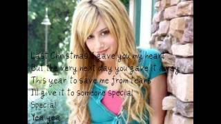 Ashley Tisdale- Last Christmas (lyrics)