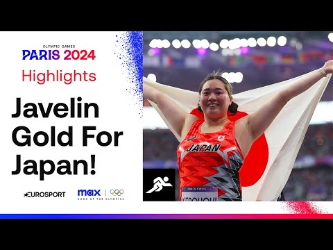 Japan's Kitaguchi Haruka wins women's javelin throw gold 🇯🇵 | #Paris2024 #Olympics