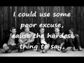 The Maine- I'm sorry  lyrics
