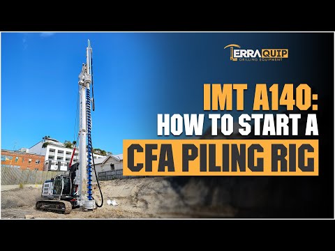 How to start up a piling rig in CFA - IMT A140 in CFA
