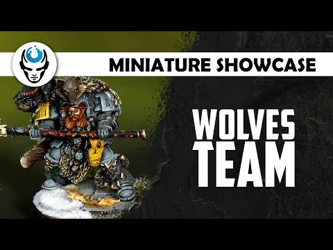 SPACE WOLVES TEAM - LVL 4 MINIATURE SHOWCASE 4K