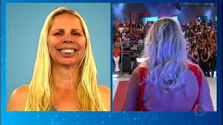 Kátia Moraes participa de transformação no programa do Gugu