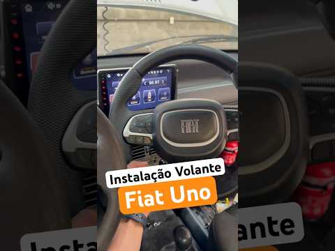 Steering wheel installation with Fiat Uno remote control ☑️ #fiat #uno #shorts