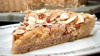 Almond Orange Ricotta Tart (Vegan, Gluten Free)