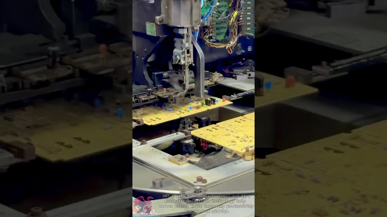 Modern electronic circuit assembly line