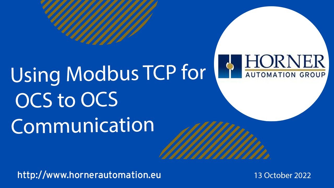 Using Modbus TCP for OCS to OCS Communication